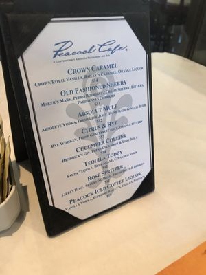 Menu photo 2 Peacock Cafe Washington, DC, DC