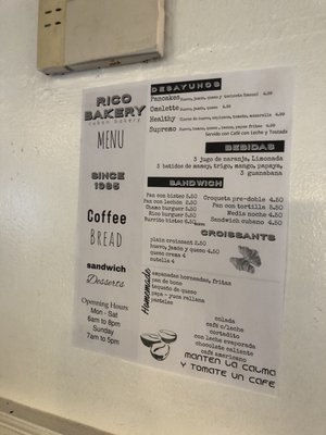 Menu photo 4 Rico Bakery & Cafe Miami, FL Menu photo 4 Rico Bakery & Cafe Miami, FL