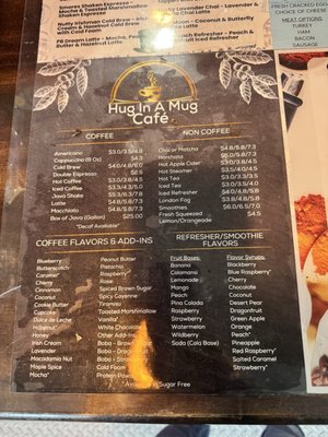 Menu photo 3 Hug in a Mug Cafe Weissport, PA
