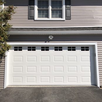 M&M Services - New door with windows. New weatherstripping. Didn't take pictures of the new rails and opener, but everything looks great. - Garage Door Services Near Me M&M Services - New door with windows. New weatherstripping. Didn't take pictures of the new rails and opener, but everything looks great. - Garage Door Services Near Me