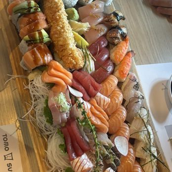 Tomo Sushi - Medium sashimi, sushi and roll tray - Sushi Bars Near Me - Mississauga, Ontario Tomo Sushi - Medium sashimi, sushi and roll tray - Sushi Bars Near Me - Mississauga, Ontario