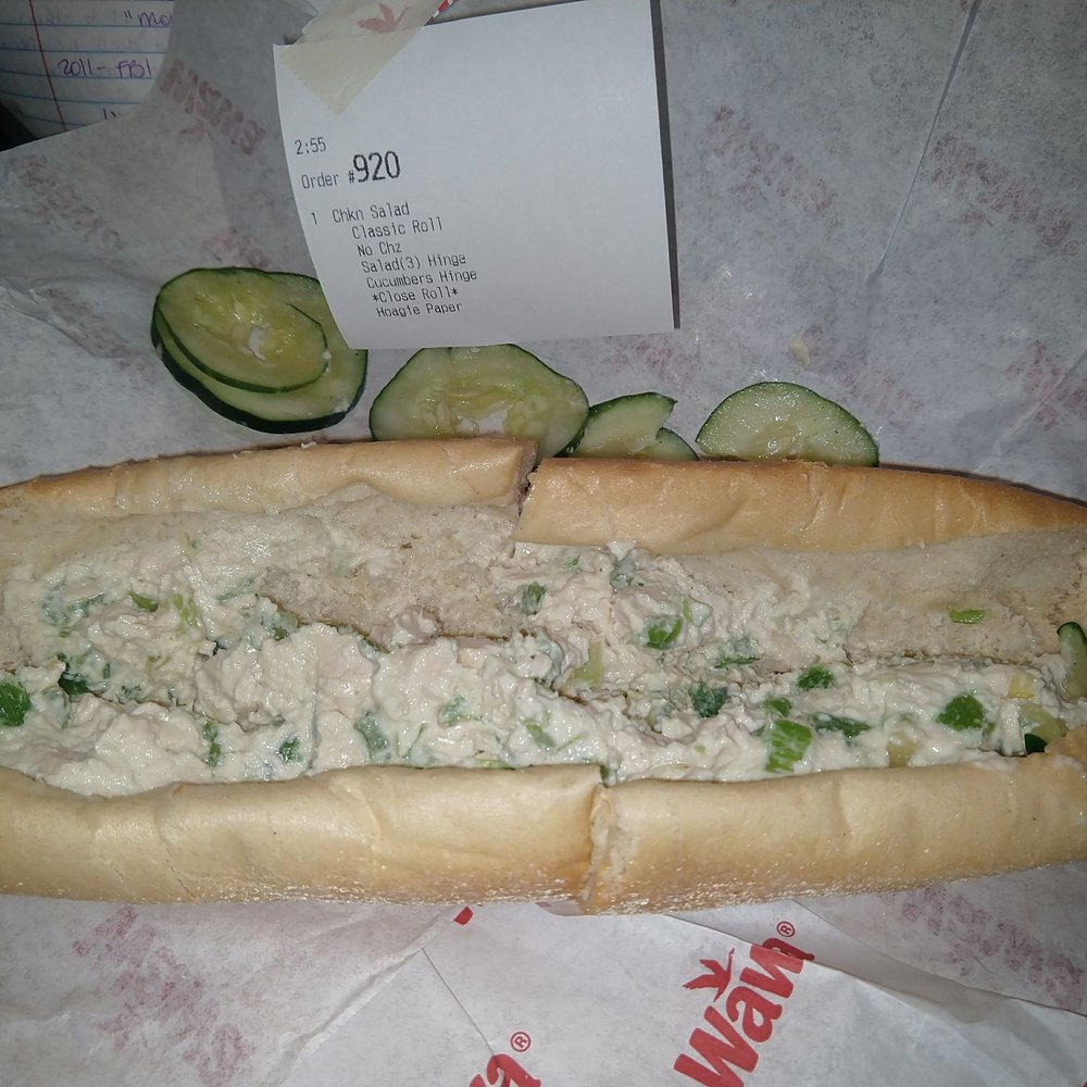 Wawa - Wawa's idea of a chicken salad hoagie. - Sandwiches Near Me - Penn Valley, Pennsylvania Wawa - Wawa's idea of a chicken salad hoagie. - Sandwiches Near Me - Penn Valley, Pennsylvania