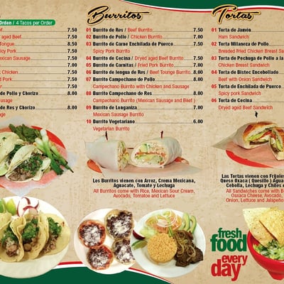 Menu photo 3 Taqueria Morelos Newark, NJ Menu photo 3 Taqueria Morelos Newark, NJ