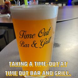 Time Out Bar and Grill - Hef. beer on tap.