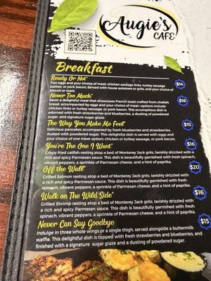 Menu photo 3 Augie's Cafe Valdosta, GA