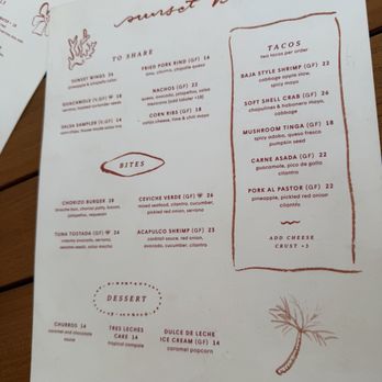 Sunset Bar - Naples Beach Club - Menu - Tapas Bars Near Me - Naples, Florida Sunset Bar - Naples Beach Club - Menu - Tapas Bars Near Me - Naples, Florida