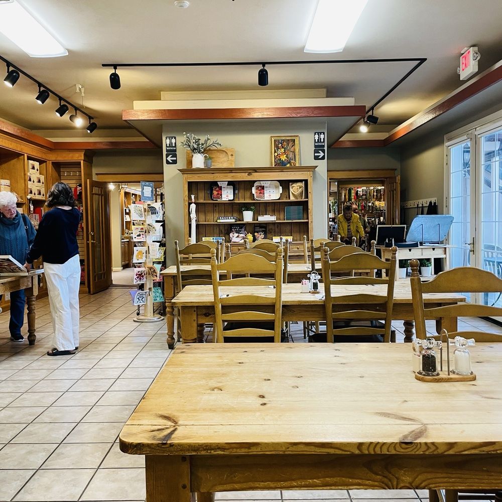 Rustic dining area