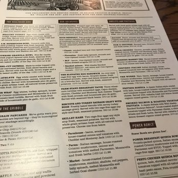 First Watch - Their excellent menu - Breakfast & Brunch Near Me - Cincinnati, Ohio