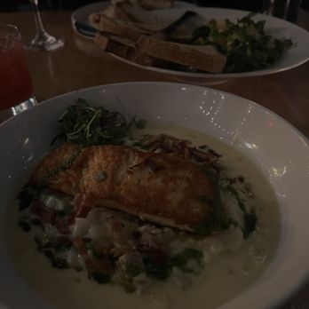 Willow Room - Salmon and risotto w bacon - Wine Bars Near Me - Chicago, Illinois