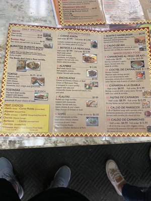Menu photo 1 Rosita's Willmar, MN