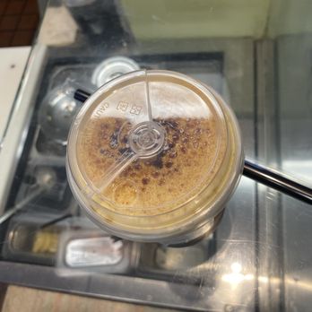 Royaltea USA - Aerial view of the Creme Brulee crust of the Brown Sugar Boba Organic Milk (With Crme Brle) (SM) - Bubble Tea Near Me - Fremont, California Royaltea USA - Aerial view of the Creme Brulee crust of the Brown Sugar Boba Organic Milk (With Crme Brle) (SM) - Bubble Tea Near Me - Fremont, California