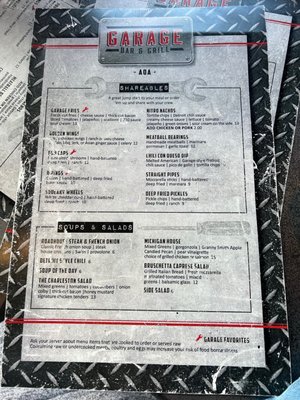 Menu photo 5 Ada Garage Bar & Grill Ada, MI Menu photo 5 Ada Garage Bar & Grill Ada, MI