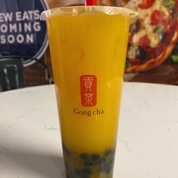 Gong Cha - Mango Yogurt Drink with Boba - Bubble Tea Near Me - Austin, Texas Gong Cha - Mango Yogurt Drink with Boba - Bubble Tea Near Me - Austin, Texas