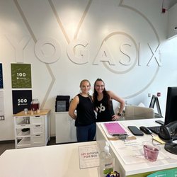 YogaSix Rochester Hills - I took Darcy's class (on the left) and it was amazing!! Wow! I've been on cloud 9 for 3 days! And the lovely Kailey.