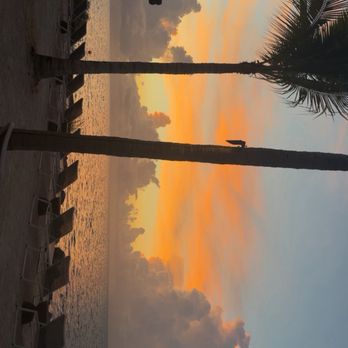 Islander Resort - Beach and lounge chairs at sunrise - Resorts Near Me - Islamorada, Florida