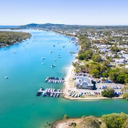 Noosa Yacht & Rowing Club - Noosa River looking towards the river mouth