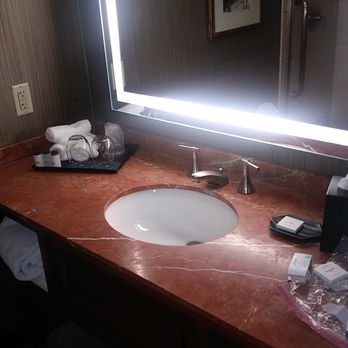 Sheraton Niagara Falls - bathroom sink was nice size - Hotels Near Me - Niagara Falls, New York Sheraton Niagara Falls - bathroom sink was nice size - Hotels Near Me - Niagara Falls, New York