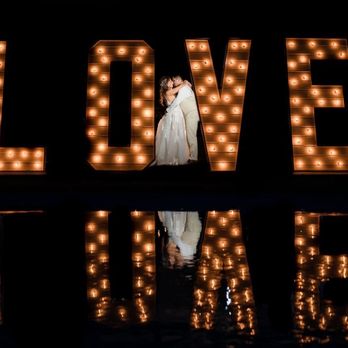 Becca & Co. - Love sign in the dark - Wedding Planning Near Me Becca & Co. - Love sign in the dark - Wedding Planning Near Me