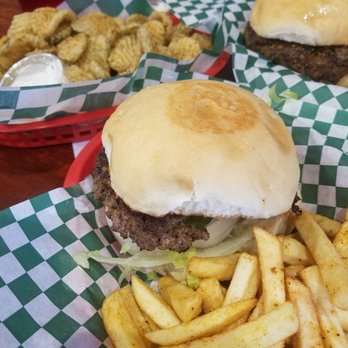 Andy’s Kitchen - Andy's Burgers w/ fries & fried pickles - American Near Me - Cypress, Texas