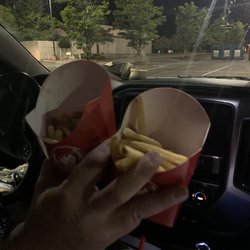 Wendy's - Apparently this is how many fries you get when you pay the extra to get your combo up sized.