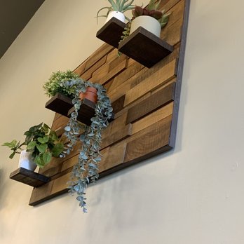 Village Cafe - Cute wall decor with succulents - American Near Me - Long Beach, California Village Cafe - Cute wall decor with succulents - American Near Me - Long Beach, California