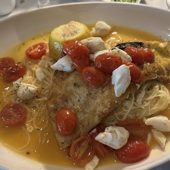 Limoncello Ristorante - Flounder Franchise with jumbo lump crab over angel hair - Italian Near Me - Washington Township, New Jersey Limoncello Ristorante - Flounder Franchise with jumbo lump crab over angel hair - Italian Near Me - Washington Township, New Jersey