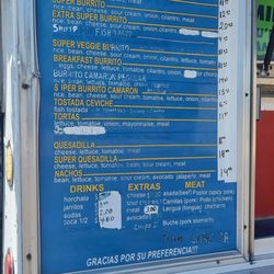 Mi Virgencita Taco Truck - Menu 8-12-23