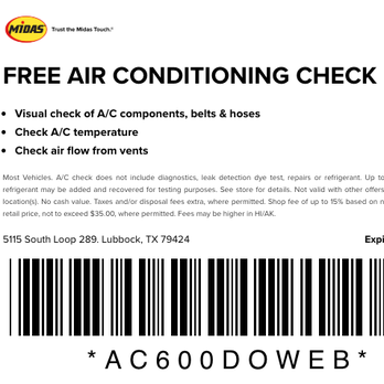 Midas - Free Air Conditioning Check -Stop by today! - Tires Near Me - Midland, Texas Midas - Free Air Conditioning Check -Stop by today! - Tires Near Me - Midland, Texas