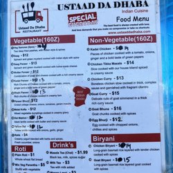 Ustaad Da Dhaba - Ustaad da Dhaba menu