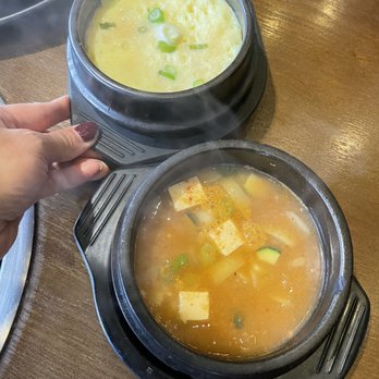 Daebak Korean Barbeque - Steamed egg and Soup. - Korean Near Me - Southfield, Michigan Daebak Korean Barbeque - Steamed egg and Soup. - Korean Near Me - Southfield, Michigan