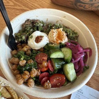Nick The Greek - Mediterranean bowl with steak - Greek Near Me - Stockton, California Nick The Greek - Mediterranean bowl with steak - Greek Near Me - Stockton, California