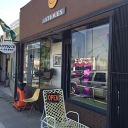 California Chair - There's a gorgeous Harley for sale inside the store too.  Check out the cool 70's furniture and decor.