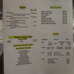 Menu as of 11/2025 Menu as of 11/2025