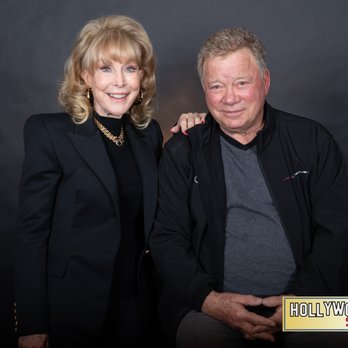 Hollywood Show - Barbara Eden and William Shatner at the recent Hollywood Show - Performing Arts Near Me - Burbank, California