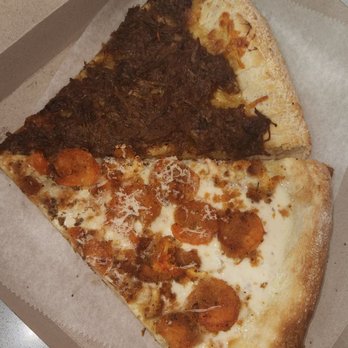Cuts & Slices - Brown Stew Oxtail and Fried Shrimp & Lobster Black Truffle Alfredo - Pizza Near Me - Brooklyn, New York