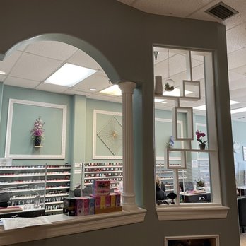 Elegant Nails & Spa - View from the pedicure chairs. - Nail Salons Near Me - Dunedin, Florida