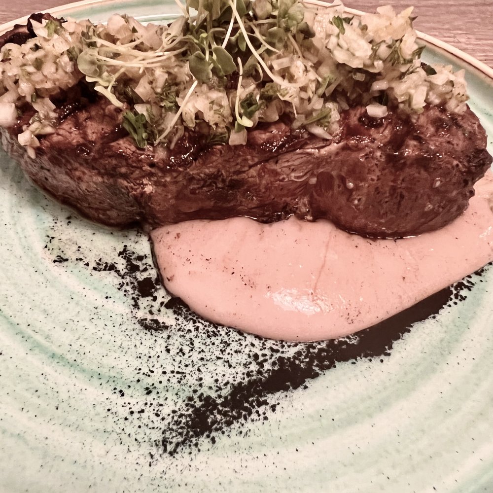 Forc - 14oz Whole Roasted New  York with daikon relish and taro - Breakfast & Brunch Near Me - Kamuela, Hawaii