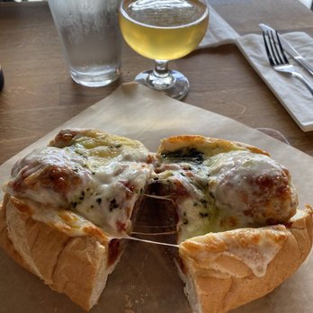 Ploughman's Deli & Cafe - Meatball sub with cider - Cafes Near Me - Houston, Texas