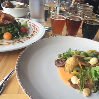 Wolf's Ridge Brewing - Artichoke appetizer and melon salad - Breweries Near Me - Columbus, Ohio