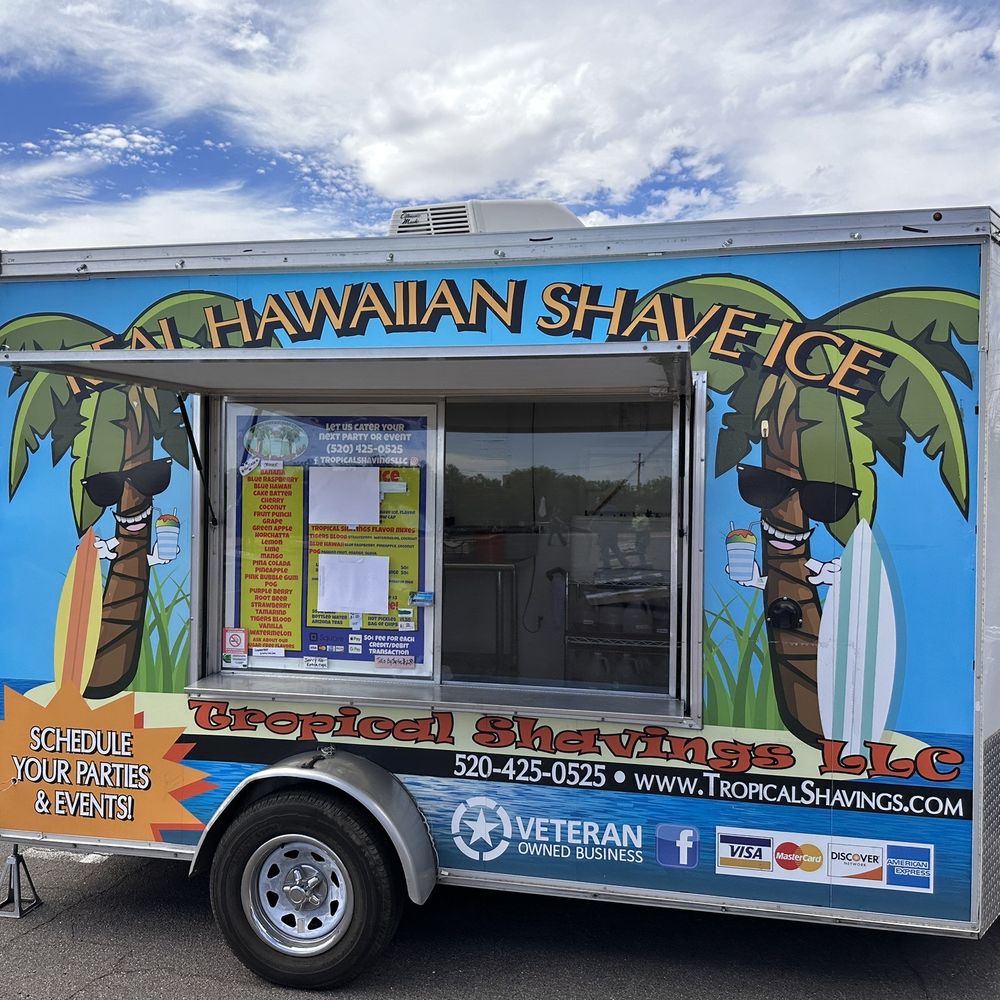 Tropical Shavings - a food truck parked in a parking lot - Shaved Ice Near Me Tropical Shavings - a food truck parked in a parking lot - Shaved Ice Near Me