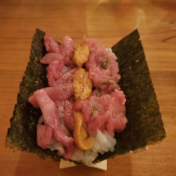 Ume Williamsburg - Wagyu handroll my favorite - Sushi Bars Near Me - Brooklyn, New York