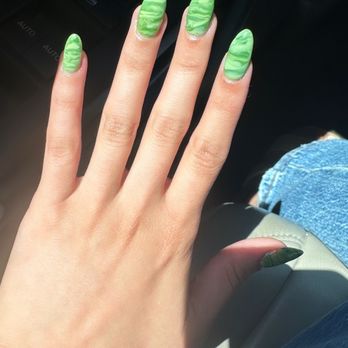 Peacock Nails - Gel x full set with design - Nail Salons Near Me - Lemon Grove, California