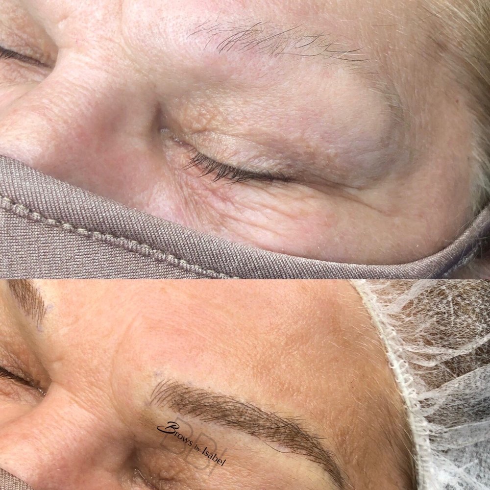 Brows By Isabel - Eyebrows before and after - Permanent Makeup Near Me - Sherman Oaks, California