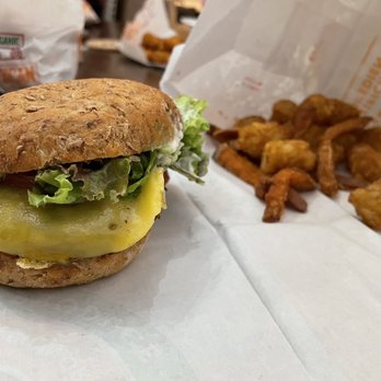 Next Level Burger - Signature burger with sweet potato fries and tater tots - Burgers Near Me - Concord, California