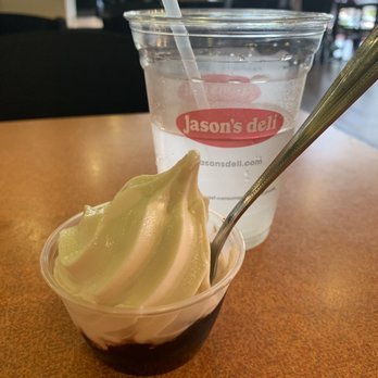 Jason's Deli - Still have free ice cream with chocolate ready for you or you can make your own like I did. Yum! - Delis Near Me - Orlando, Florida Jason's Deli - Still have free ice cream with chocolate ready for you or you can make your own like I did. Yum! - Delis Near Me - Orlando, Florida