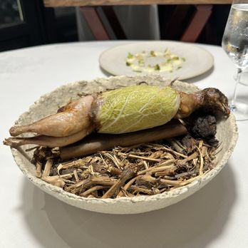 Aleia - Stuffed quail presentation   @davideatsdc - Restaurants Near Me - Barcelona, B