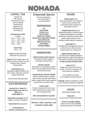 Menu photo 4 Nomada Bakery Huntington, WV