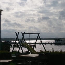 Bootshaus - Terrasse mit Blick zum Zierker See