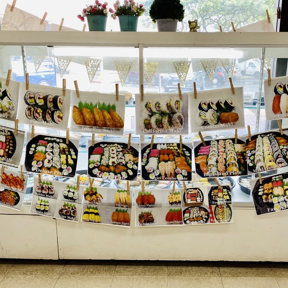 Manoa Sushi - a display of sushi items - Japanese Near Me - Honolulu, Hawaii Manoa Sushi - a display of sushi items - Japanese Near Me - Honolulu, Hawaii
