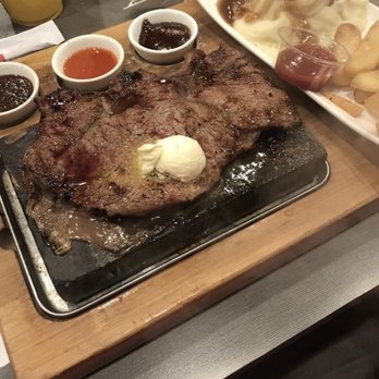 Red Flame - Sirloin Steak w/ mash potatoes & fries - Hot Pot Near Me - Westminster, California